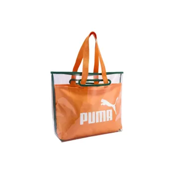 PUMA PU Handbag Women's Citrus Orange & Dark Green