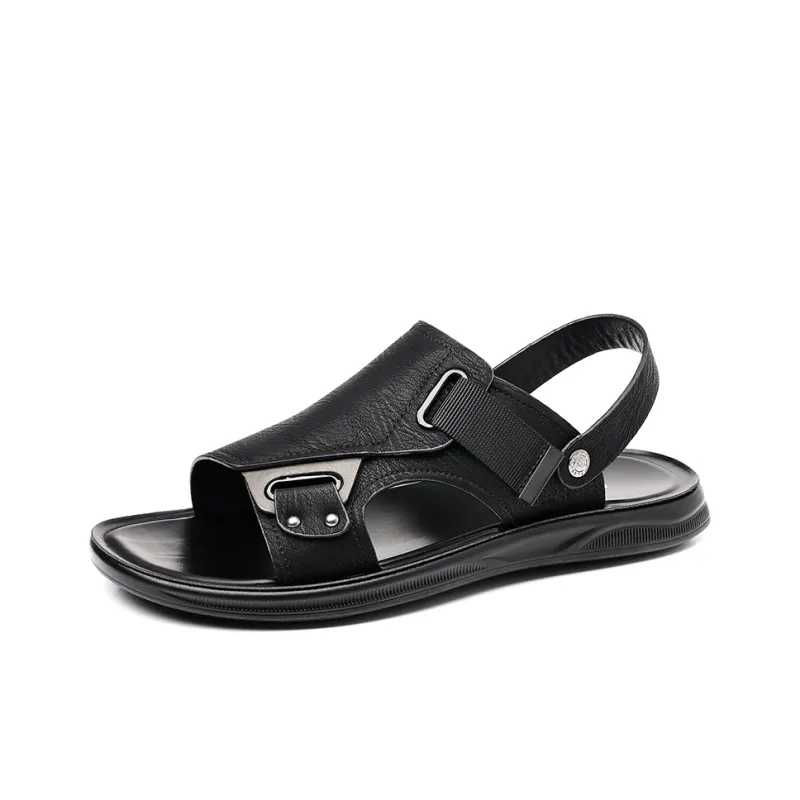 Bindu Beach Sandals Men Black/Gray-0