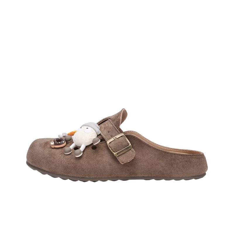 XMISTUO Rubber Sole Quiet Abrasion Resistant Slip Resistant Closed Toe Slippers Women's-0