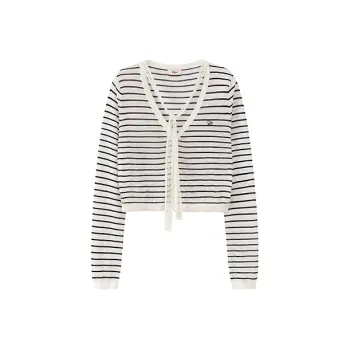 CHUU Knitwear Women's Black White Stripes