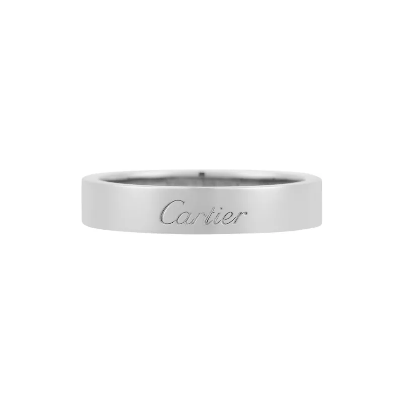 CARTIER C De Cartier Rings Platinum Rings Unisex-2