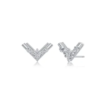 CIGA LONG 925 Sterling Silver Stud Earrings Unisex