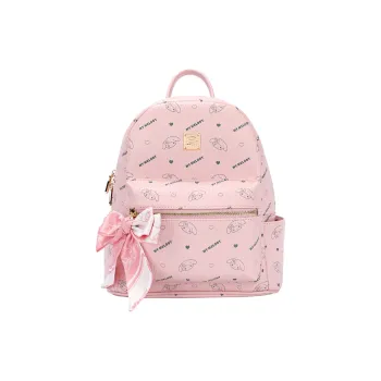 MESUCA Sanrio Melodi Synthetic Leather Backpack Women's Pink/Brown