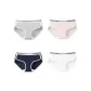 B Set: Light Heather Gray+Cherry Blossom Pink+Pure White+Navy Blue