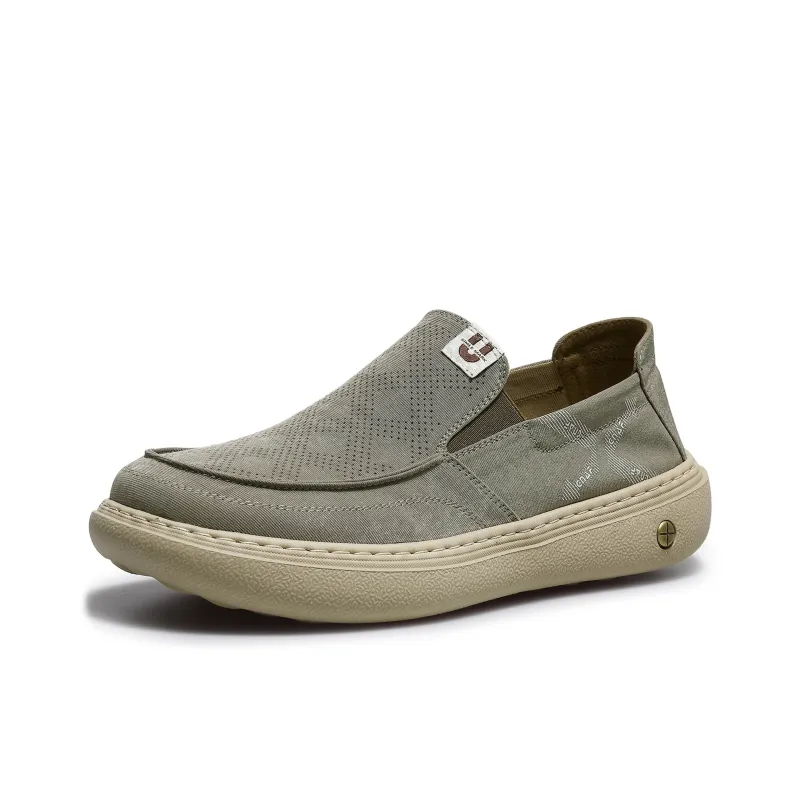Desai Men's Casual Shoes Men Low Top Apricot, Gray-6