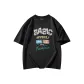 Black-Short-Sleeved-American Letter