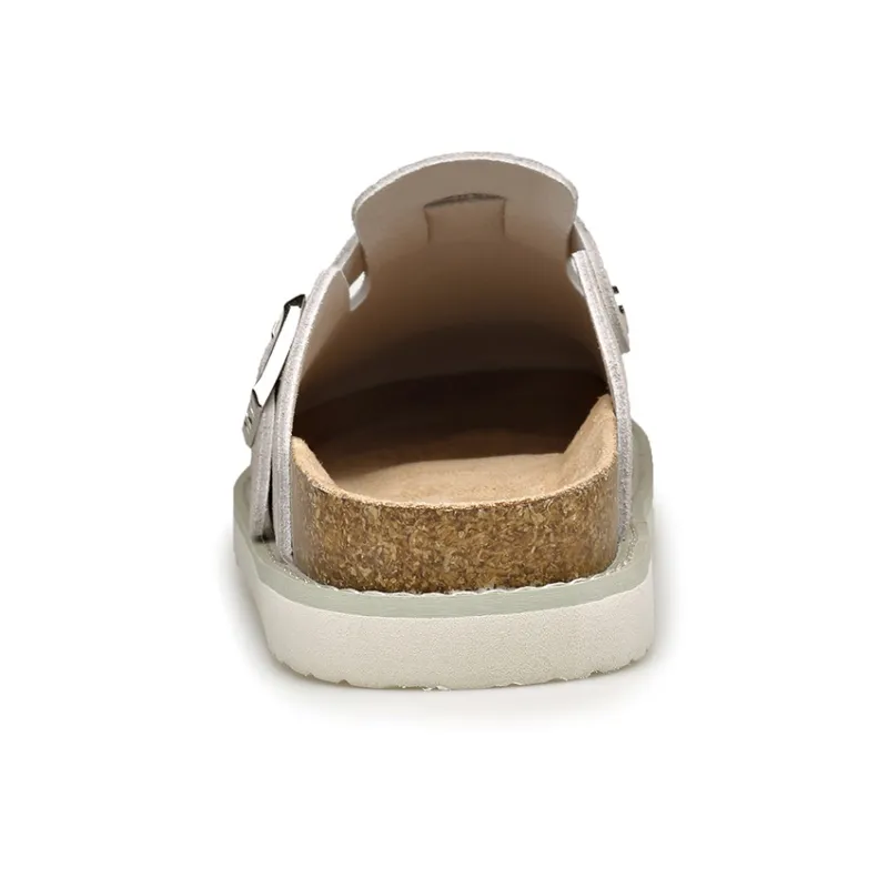 Romon Rubber Sole Slip Resistant Closed Toe Slippers Men's Sand-3