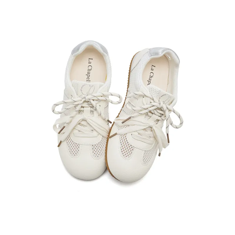 La Chapelle Abrasion Resistant Rebound Low Top Casual Shoes Women's White-2
