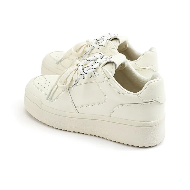 UBZ Low Top Skateboard Shoes Women's Ivory White-3