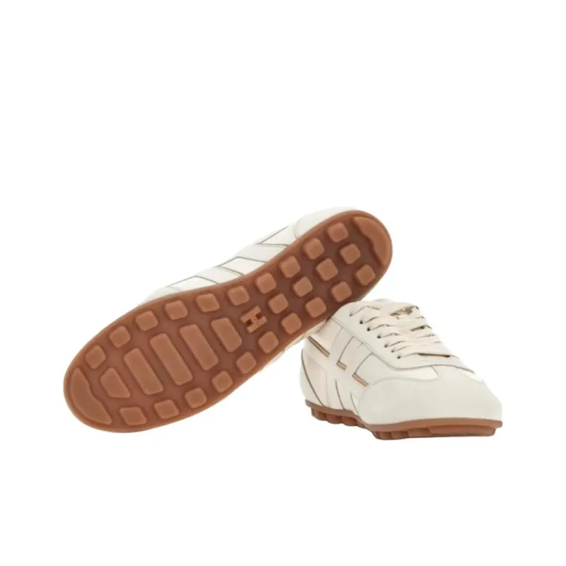 HOGAN Runner H693 Low Top Casual Shoes Women's Beige-2