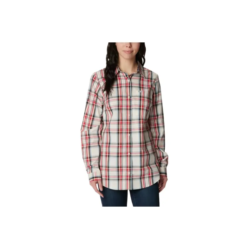 Columbia Anytime Shirt Women's Red-0