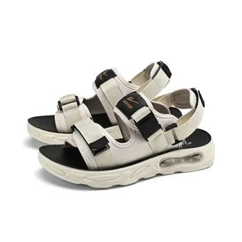 WARRIOR Beach Sandals Men Beige/Black White/Black WARRIOR