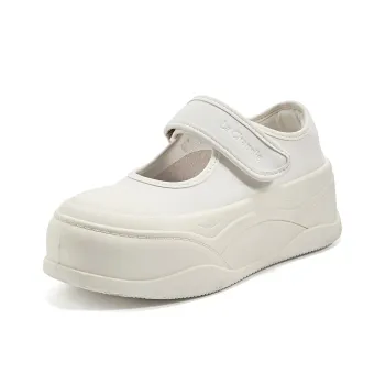 La Chapelle Anti Slip Wear Resistant Low Top Skateboard Shoes Women's White