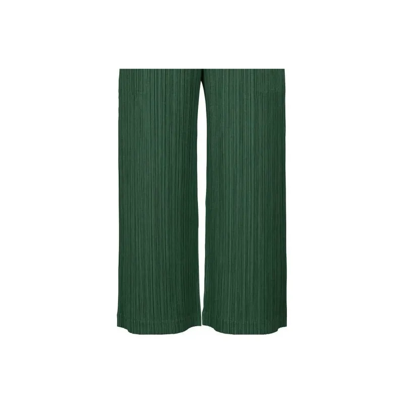 PLEATS PLEASE ISSEY MIYAKE FW22 Casual Pants Women's Green-1