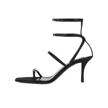 SAINT LAURENT Lydia One Strap Sandals 7.5cm Women's Black