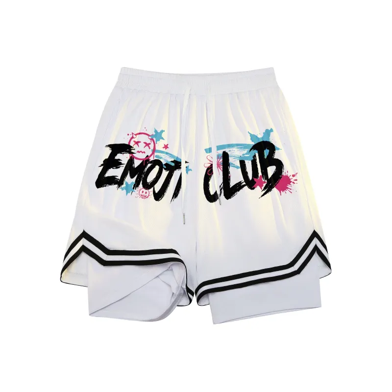 Emoji Basketball Shorts Unisex-4