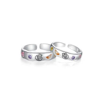 CHOW TAI SENG S925 Silver Rings Unisex
