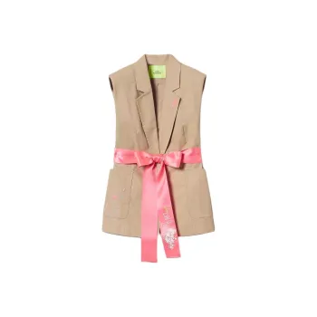 Twinset Belted Sleeveless Blazer