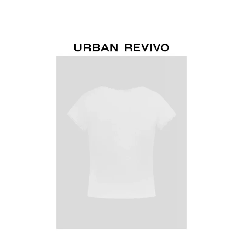 URBAN REVIVO T Shirts Women's White-1