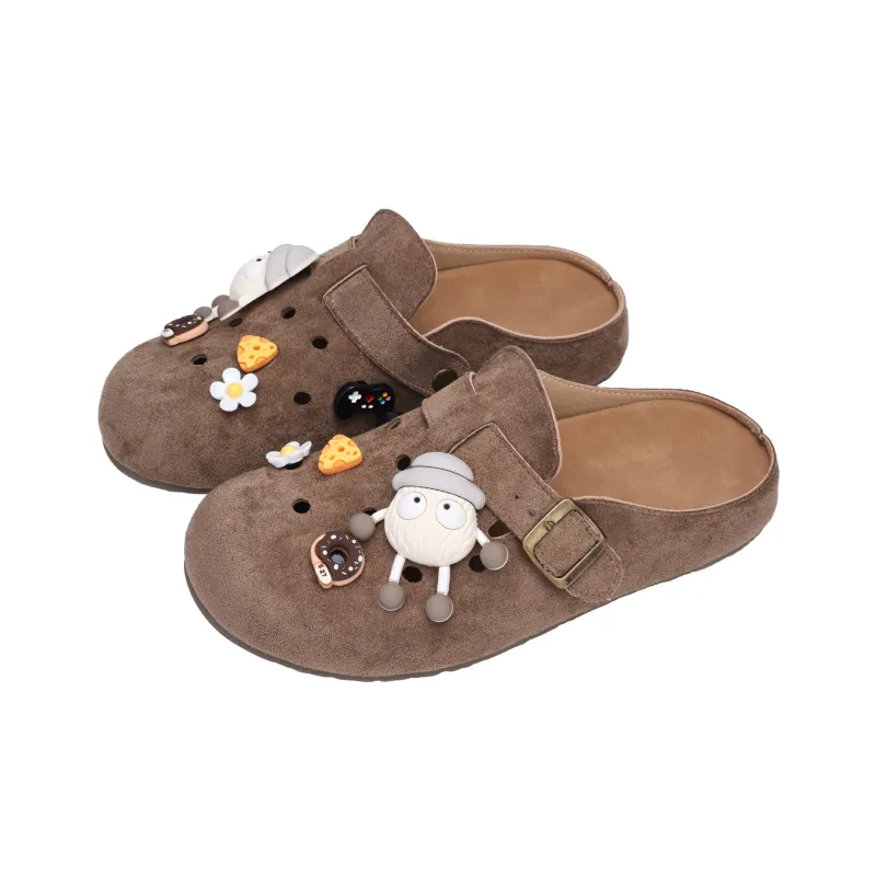 XMISTUO Rubber Sole Quiet Abrasion Resistant Slip Resistant Closed Toe Slippers Women's-1