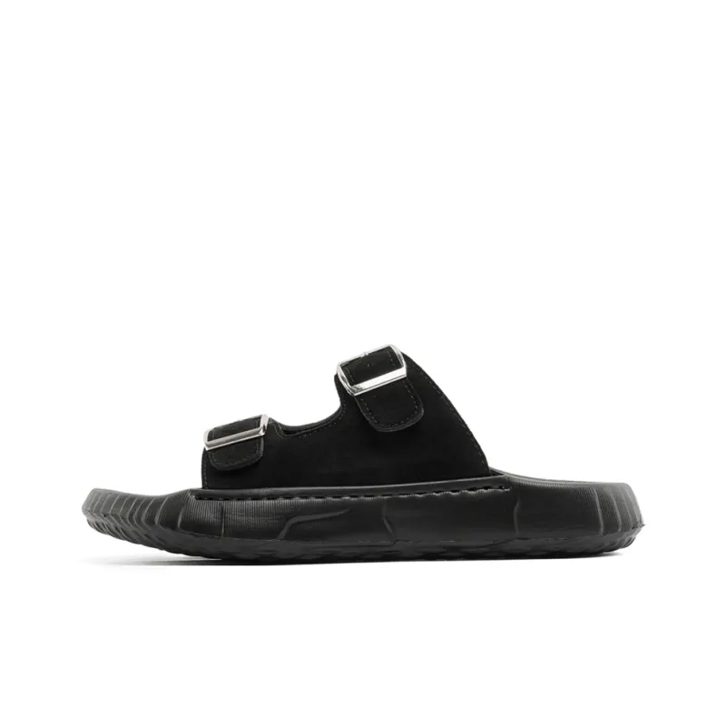 WEISHIBANGWEI Slip Resistant Odor Resistant Slide Slippers Men's Black-0