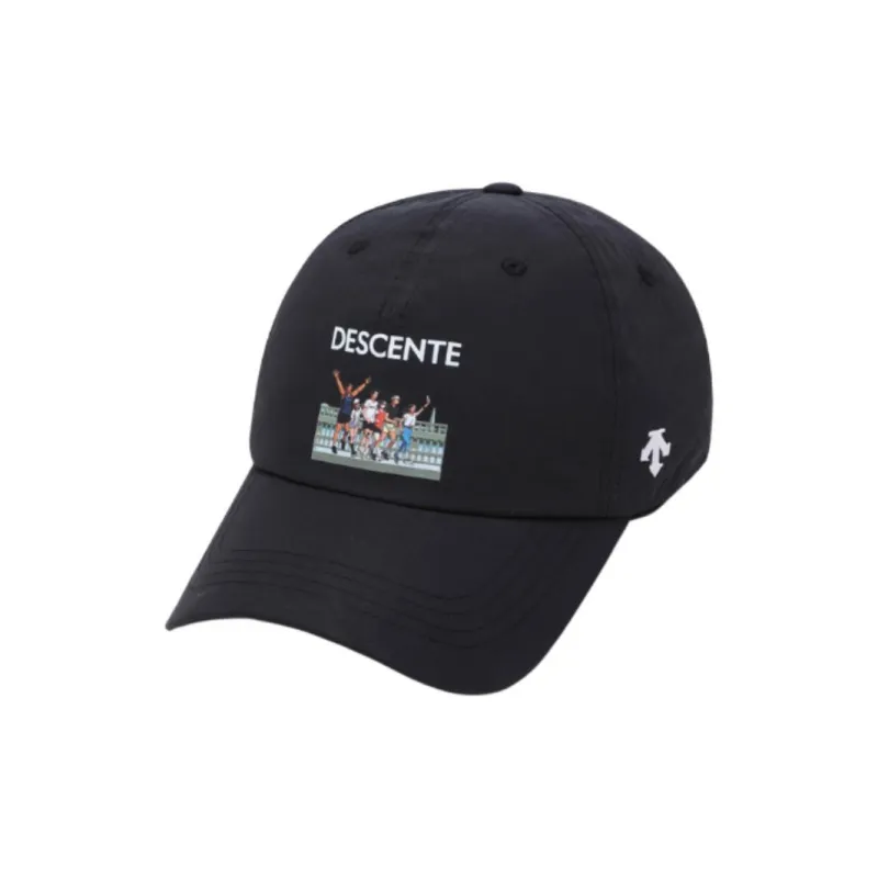DESCENTE Nylon Baseball Caps Unisex Black-0
