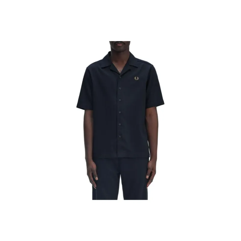 FRED PERRY Logo embroidered Cotton Shirt-2