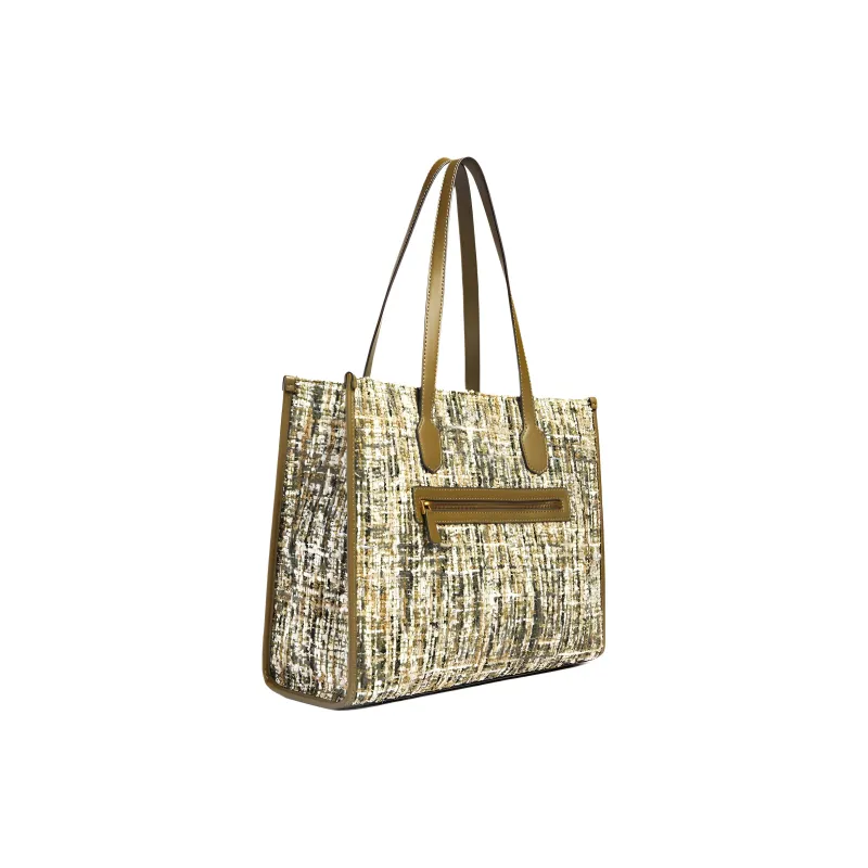GUESS Tote Bag Shopping Bag Shoulder Bag Handbag Women's Green-1