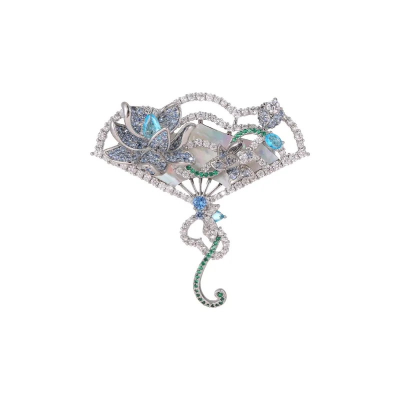 VIOLET Copper Alloy Brooches Women's-0