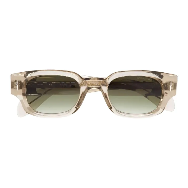 Cutler And Gross Acetate Silver Square Sunglasses Women's Beige-1