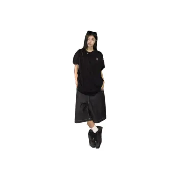 KVIV Denim Shorts Men Black 