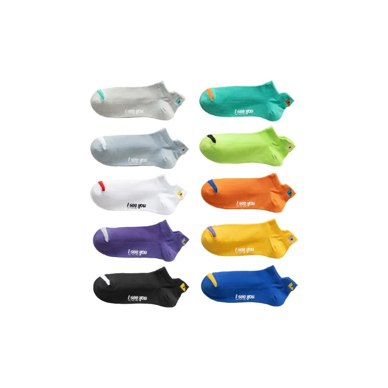 The Temptation Of The Muse No Show Socks Men's 10 Pack-4