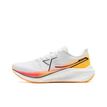 XTEP 5 Speed 3 Lightweight Anti Slip Low Top Casual Running Shoes Men's White Orange