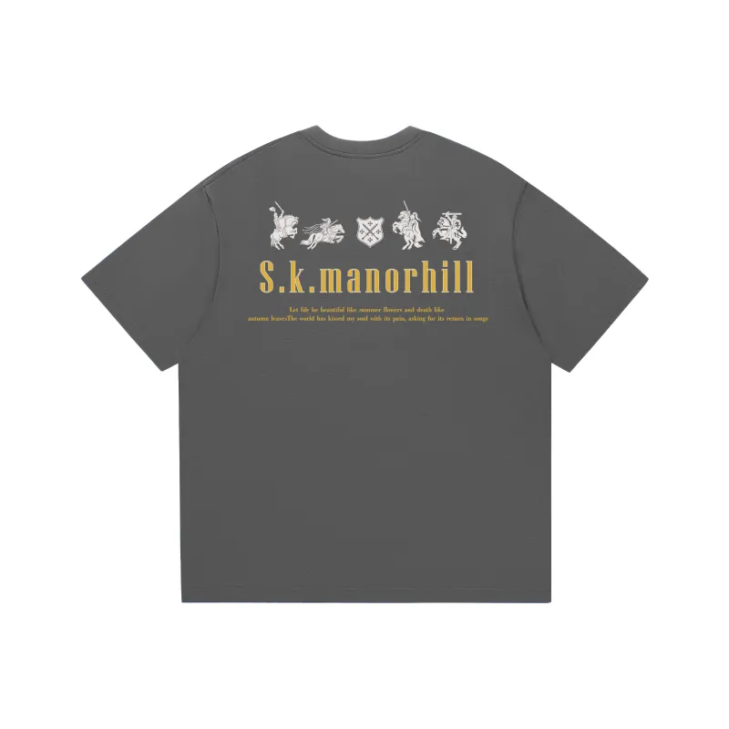 S.k. Manor Hill Short Sleeved T Shirts Unisex-13