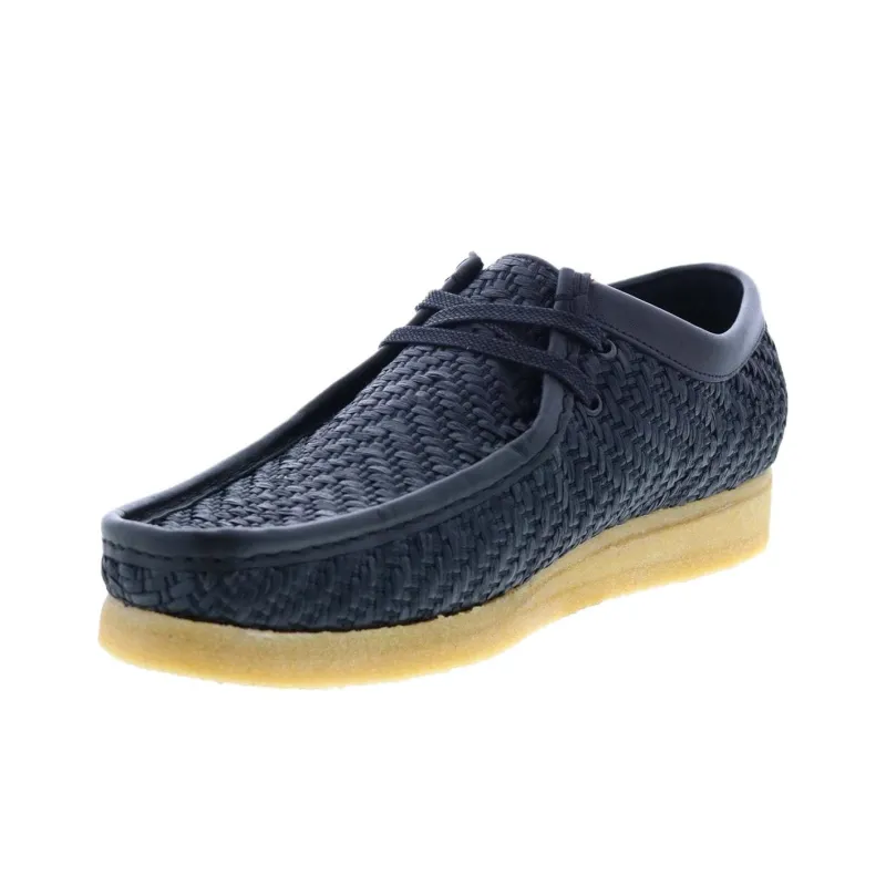 Clarks Originals Wallabee Boot Black Raffia-2