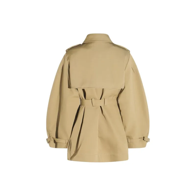GANNI Balloon sleeve Trench Coat-1