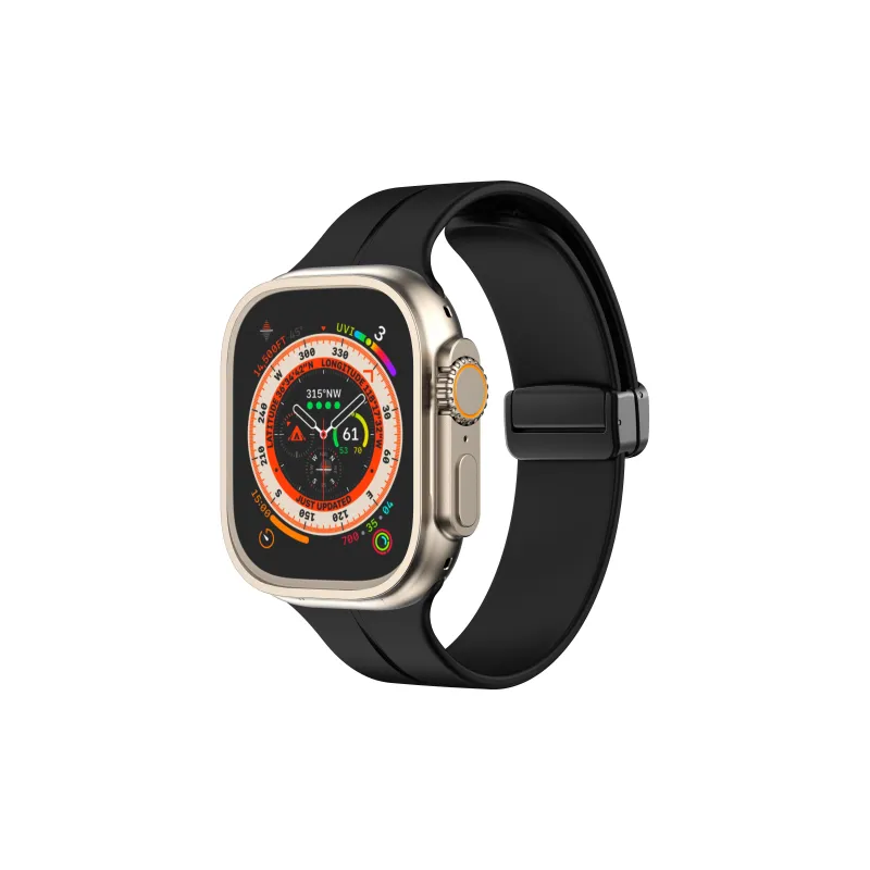 KVZUVUU IwatchS10/s9/8/7/6/Ultra Apple Compatibility Watch Band Silicone Material-4