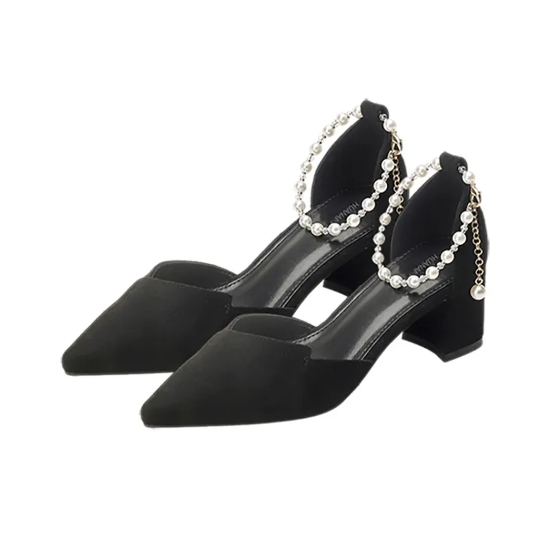 HUANAI Chunky Heel High Heels Women's-5