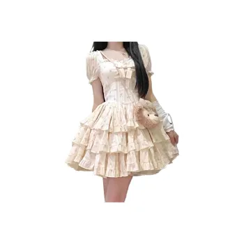 PAZZO Ballet Style Floral Short Sleeved Dress Women's