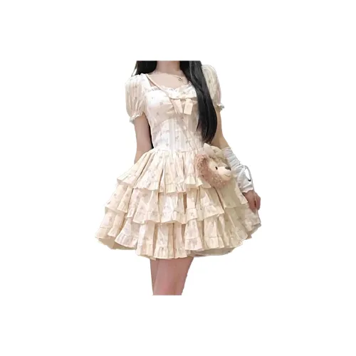 PAZZO Ballet Style Floral Short Sleeved Dress Women's