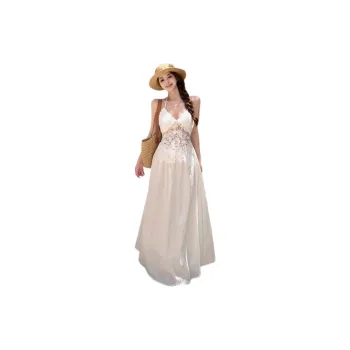 COVER TIME Slip Dresses Women's White