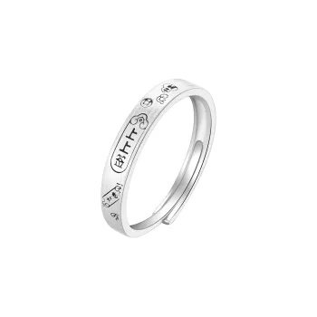 Lao Feng Xiang S925 Silver Rings Women's