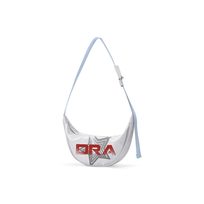 Spare No Pains. Polyester Shoulder Bag, Crossbody Bag, Fanny Pack, Sling Bag Unisex White/Yellow-24