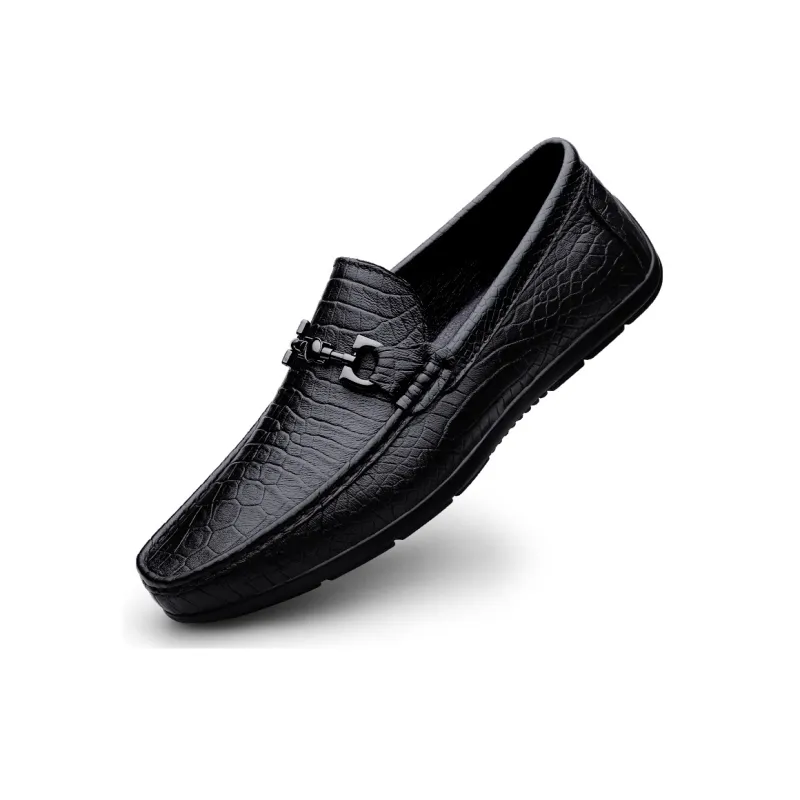 DILIKAN Casual Leather Shoes Gommino Loafers Men's-3