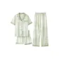 55306 Women's[Three-Piece Set]Short-Sleeved Shirt+Shorts+Pants