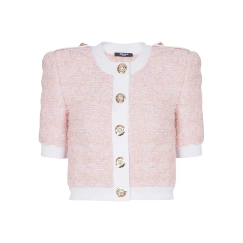 BALMAIN Cropped Cardigan-0