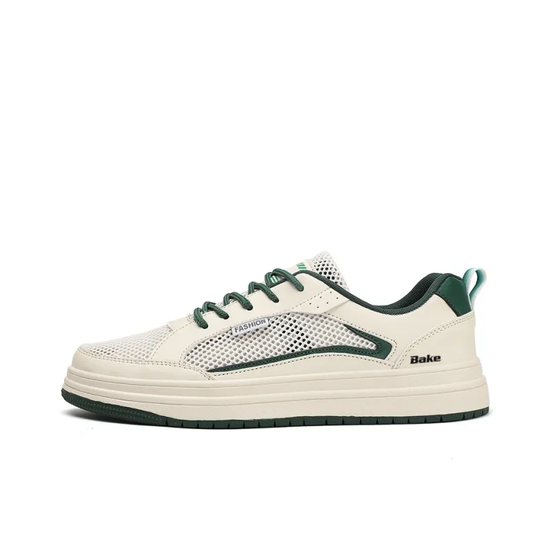 BAKE Lightweight And Breathable Low Top Skateboard Shoes Men's-0