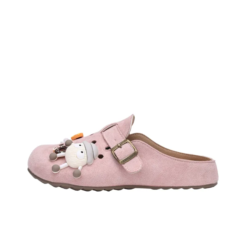 XMISTUO Rubber Sole Quiet Abrasion Resistant Slip Resistant Closed Toe Slippers Women's-20