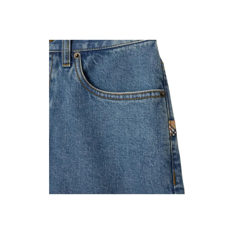 Burberry SS25 Denim Shorts Women's Blue-4