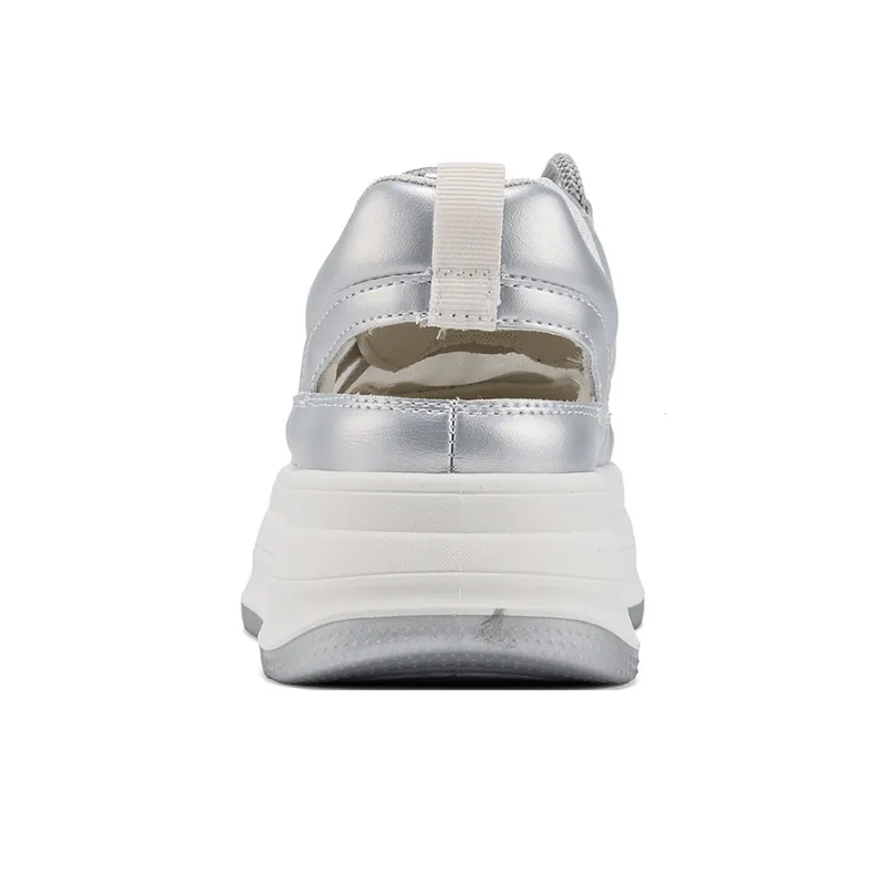 La Chapelle Low Top Casual Shoes Women's Silver-2